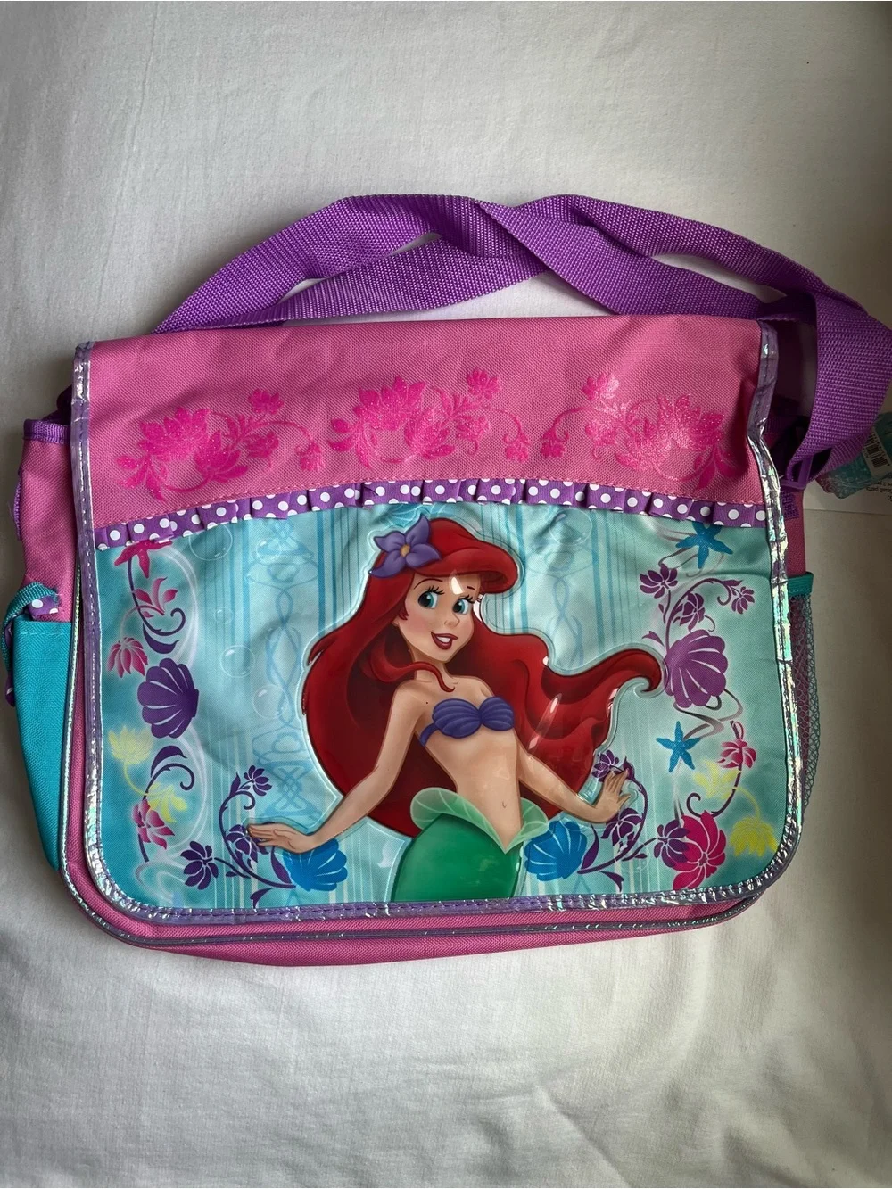 Disney Ariel Pink and Teal Kids Crossbody Bag